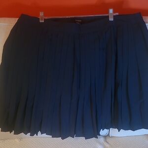 Forever 21 Navy Pleated Mini Skirt